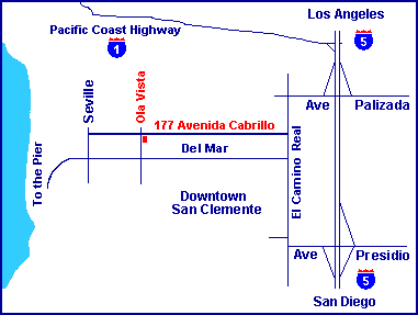 Map and Directions to Always Inn San Clemente